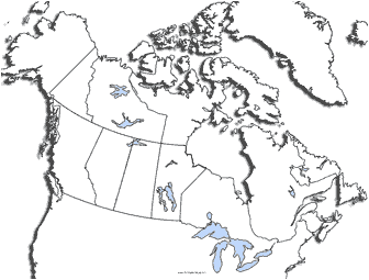 Canada Printable Maps