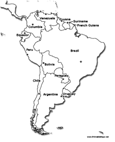 South America Printable Maps
